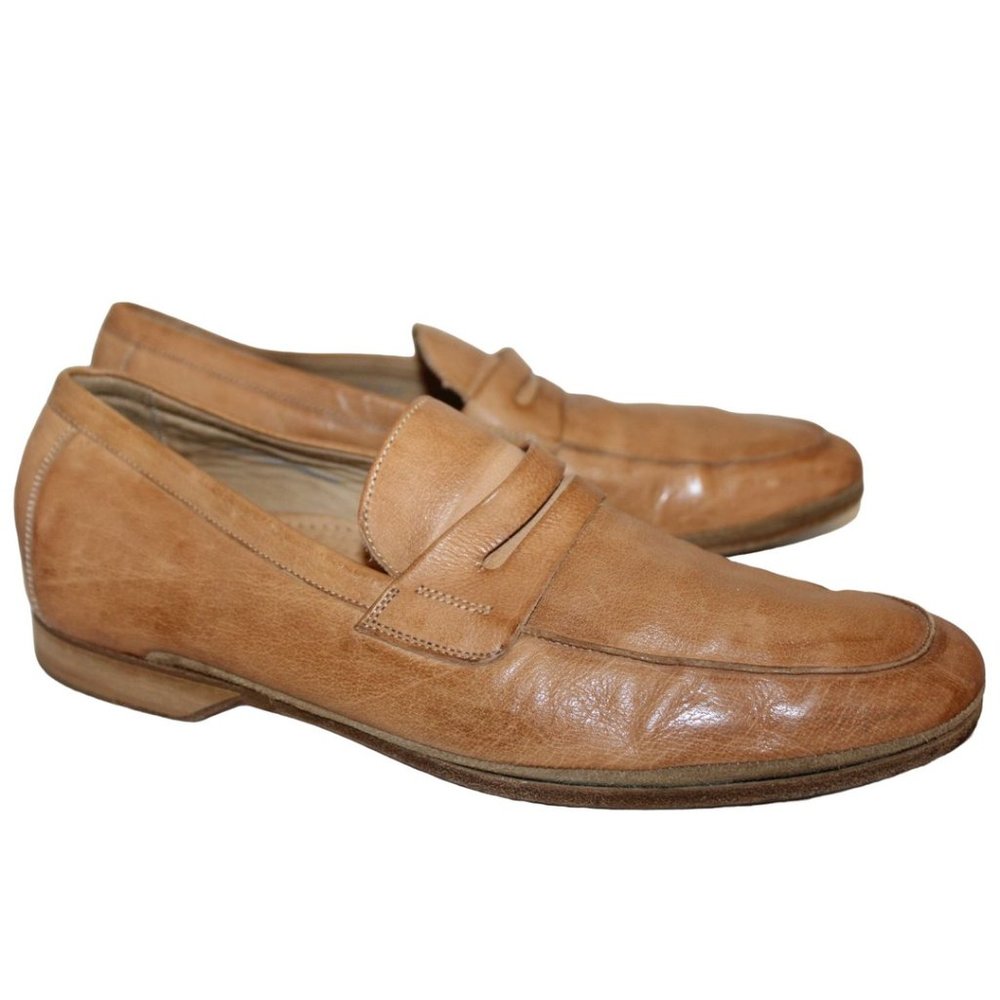 COLE HAAN COLL Italy Mens Leather NikeAir PENNY LOAFERS / SHOES Slip-On Sz 8M
